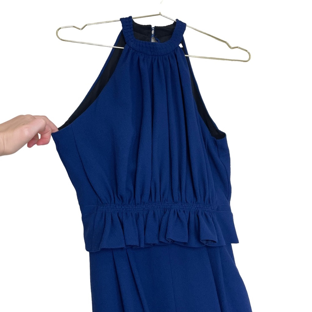 Emilia Wickstead Navy Halter Neck Jumpsuit - Picture 5 of 15